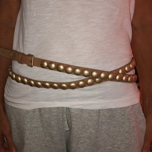 Haute Hippie Gold Studded Belt